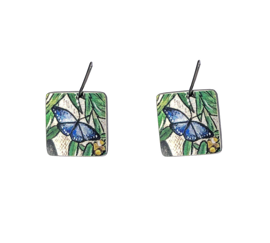 Aluminium Original Art Earrings