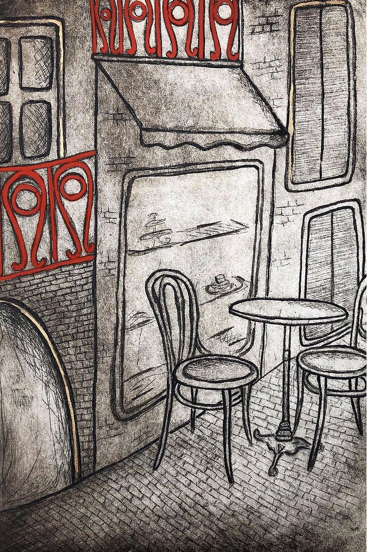 Original Art Print Blank Greeting Cards - individual