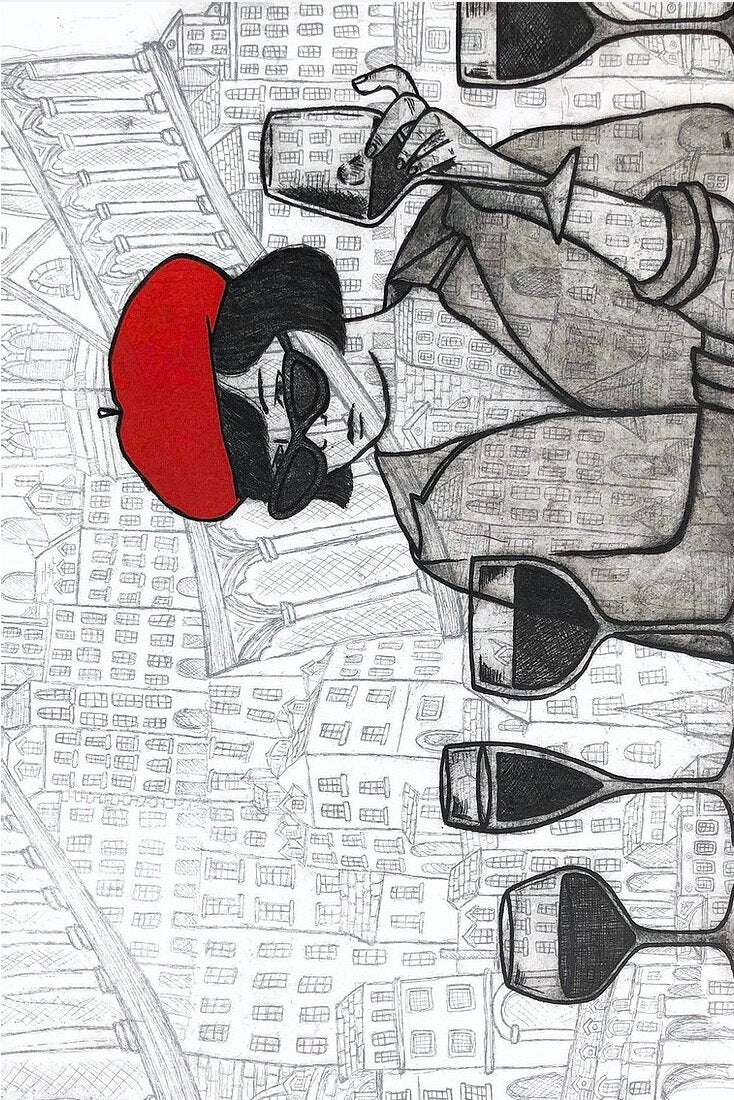 Original Art Print Blank Greeting Cards - individual