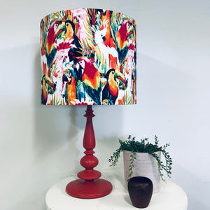 Custom Lamp Shade only - Rainbow  Bright Birds