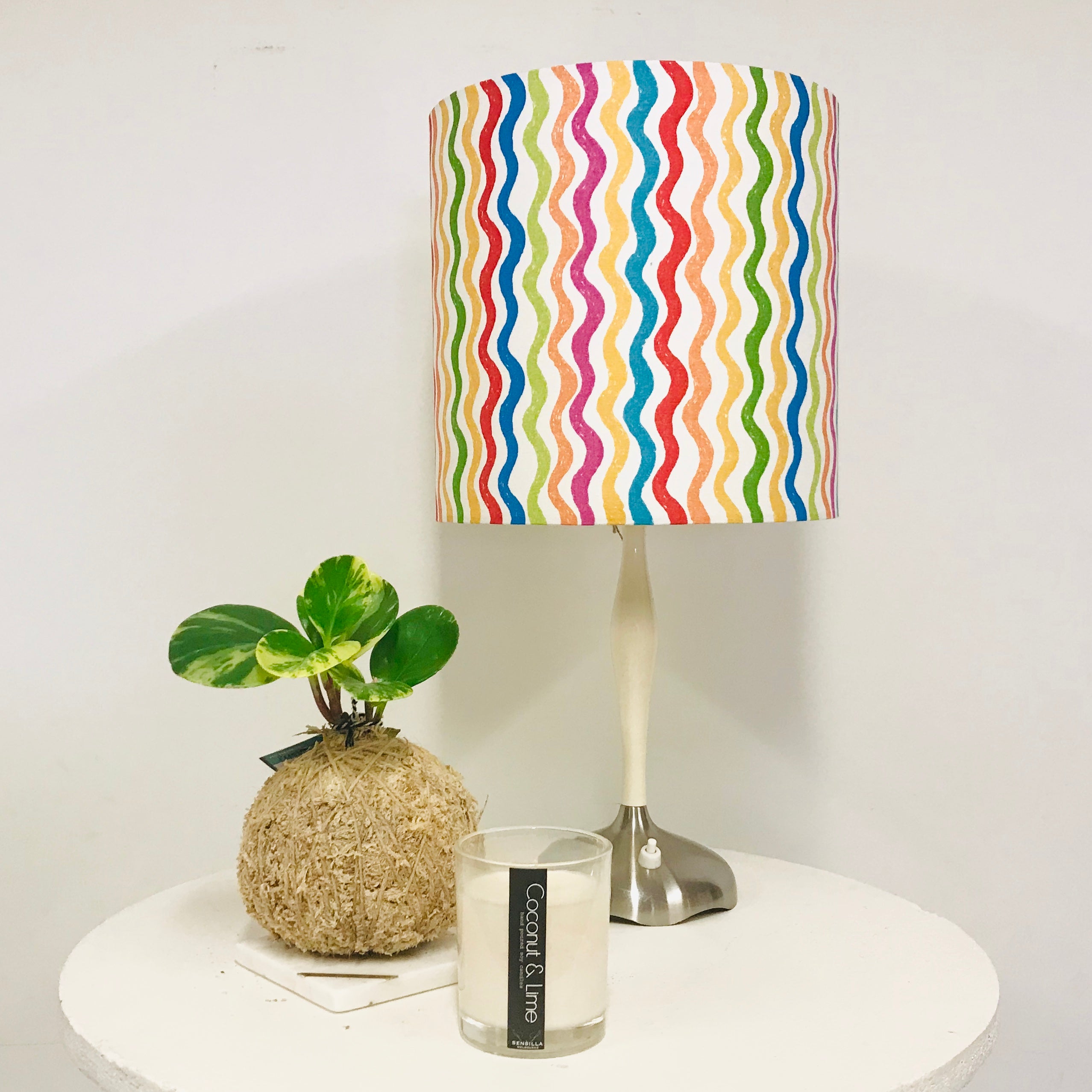 Custom Lamp Shade only - Rainbow Waves