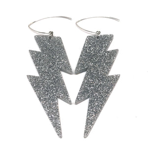 Lightening Bolt Hook Earrings - Mega