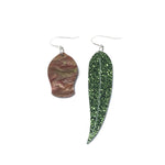 Gumnut and Leaf Odd Earrings