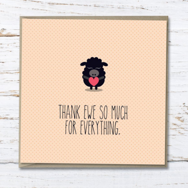 Quirky Novelty Greeting Cards with Envelopes