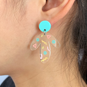 Abstract Confetti Dangle Earrings