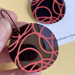 Red Line Earrings