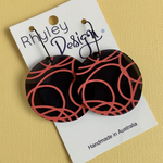 Red Line Earrings