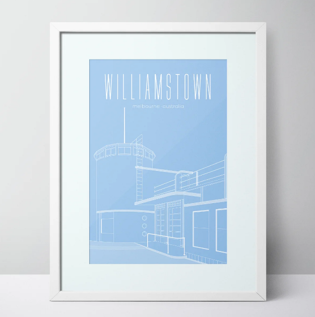 Williamstown Beach Dressing Pavilion Limited Edition Unframed Prints