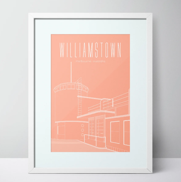 Williamstown Beach Dressing Pavilion Limited Edition Unframed Prints