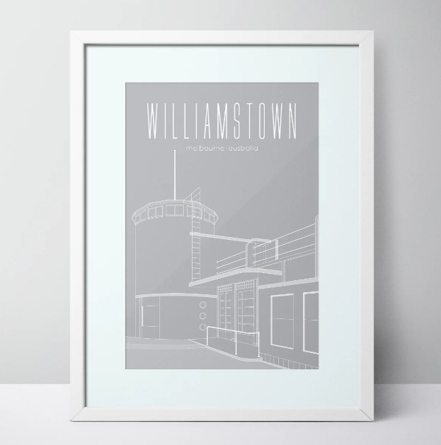 Williamstown Beach Dressing Pavilion Limited Edition Unframed Prints