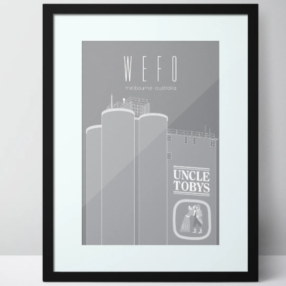 WEFO (West Footscray) Uncle Toby's Limited Edition Unframed Print