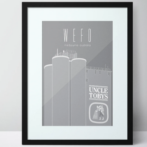 WEFO (West Footscray) Uncle Toby's Limited Edition Unframed Print