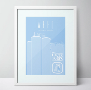 WEFO (West Footscray) Uncle Toby's Limited Edition Unframed Print