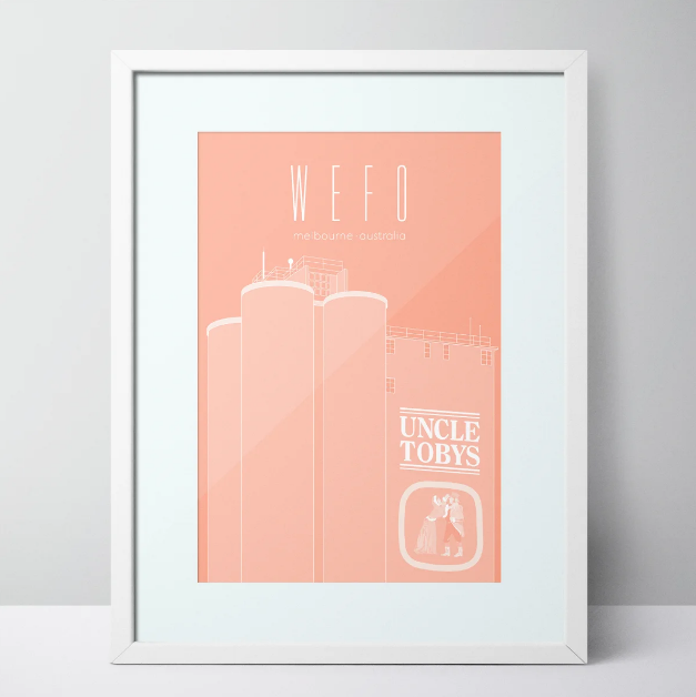 WEFO (West Footscray) Uncle Toby's Limited Edition Unframed Print