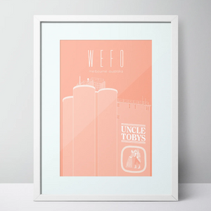WEFO (West Footscray) Uncle Toby's Limited Edition Unframed Print