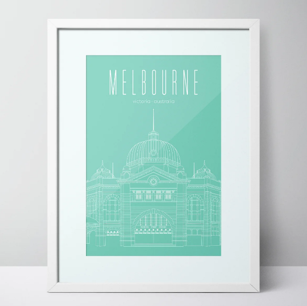 Flinders Street Station - Melbourne Limited Edition Unframed Print