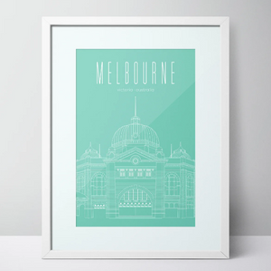 Flinders Street Station - Melbourne Limited Edition Unframed Print