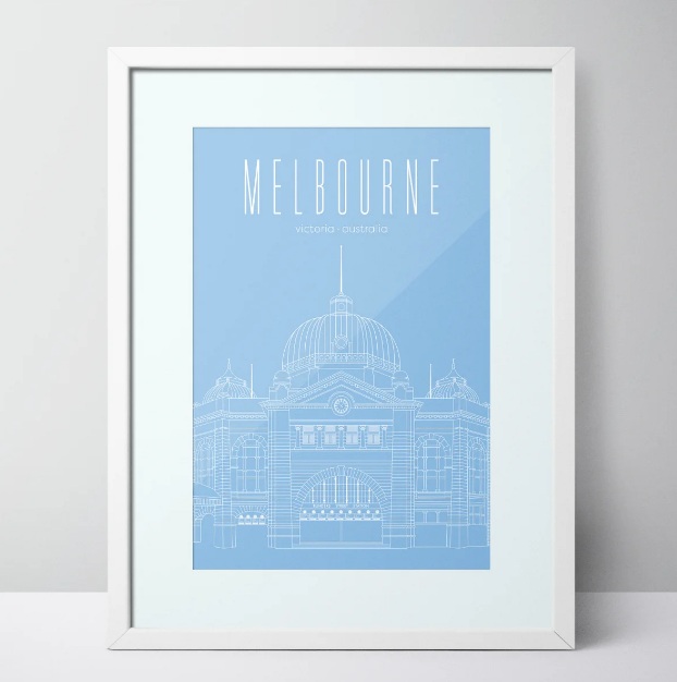 Flinders Street Station - Melbourne Limited Edition Unframed Print