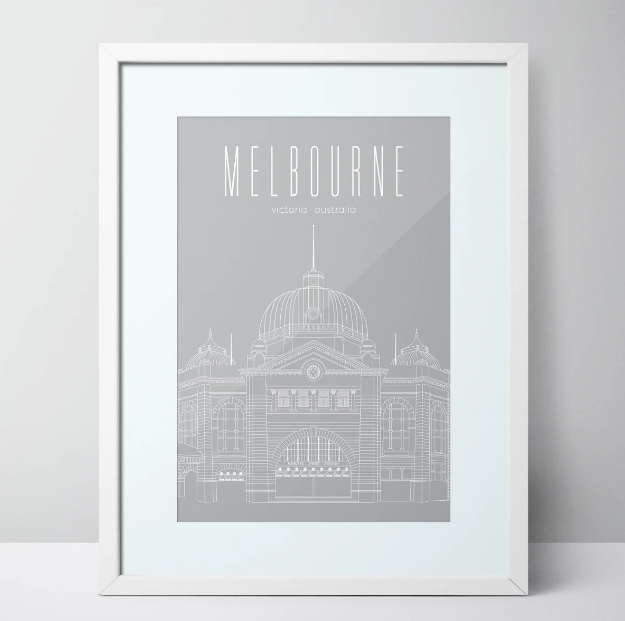 Flinders Street Station - Melbourne Limited Edition Unframed Print