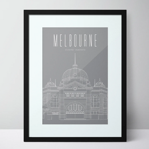 Flinders Street Station - Melbourne Limited Edition Unframed Print