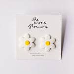 Floral Polymer Clay Stud Earrings