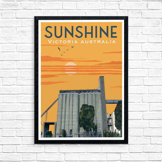 Vintage Poster - Sunshine Silos
