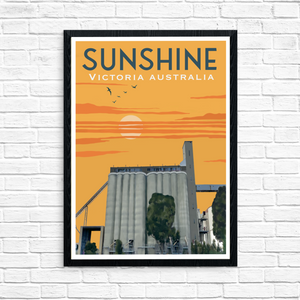 Vintage Poster - Sunshine Silos