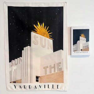 Tea Towel - Yarraville Sun at Night