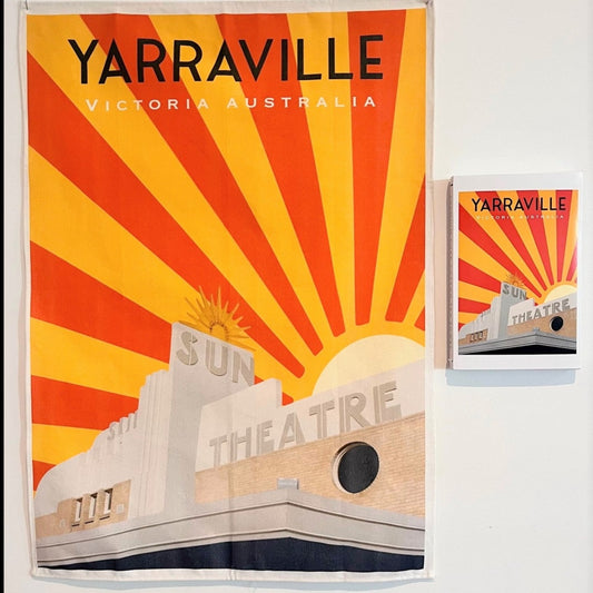 Tea Towel - Yarraville Sun Theatre Stripe