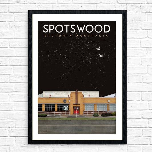 Vintage Poster - Spotswood – Two Birds at Night