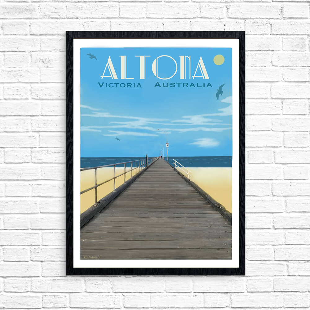 Vintage Poster - Altona Pier