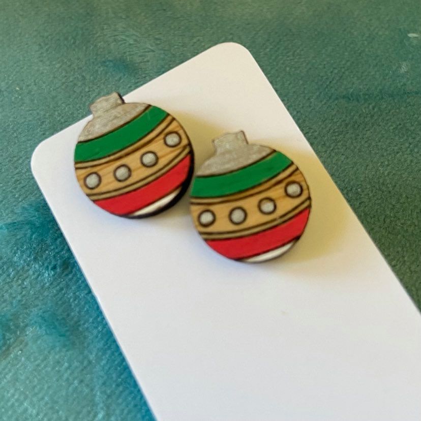 Novelty Studs Earrings - Christmas