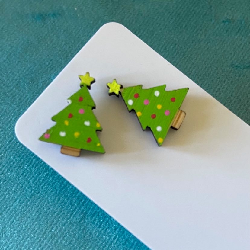 Novelty Studs Earrings - Christmas