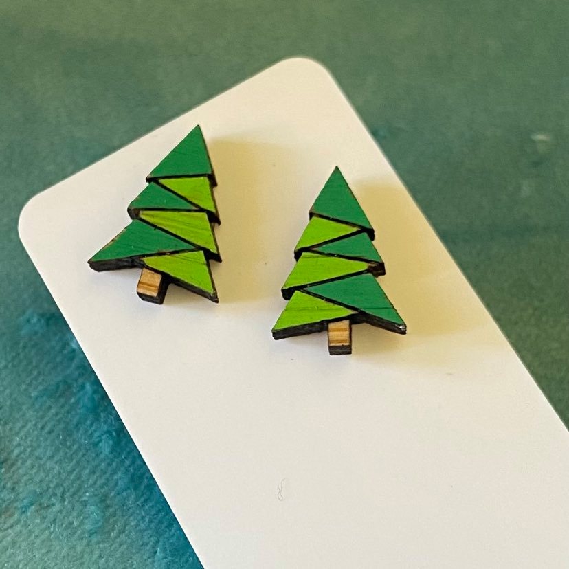 Novelty Studs Earrings - Christmas