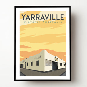 Vintage Poster - Yarraville Pennzoil Sunrise