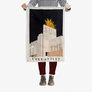 Tea Towel - Yarraville Sun at Night