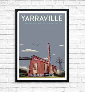 Vintage Poster - Yarraville Bradmill Sky
