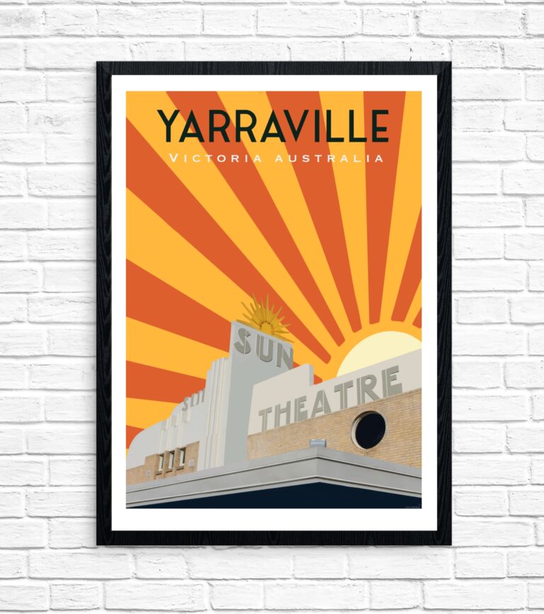 Vintage Poster - Yarraville Sun Stripe