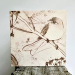 Original Bird Etching Print Greeting Cards with Envelopes
