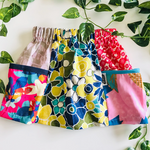 Girls Pocket Panel Skirt - Multi Panel - Pink & Blue