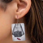 Aluminium Original Art Earrings