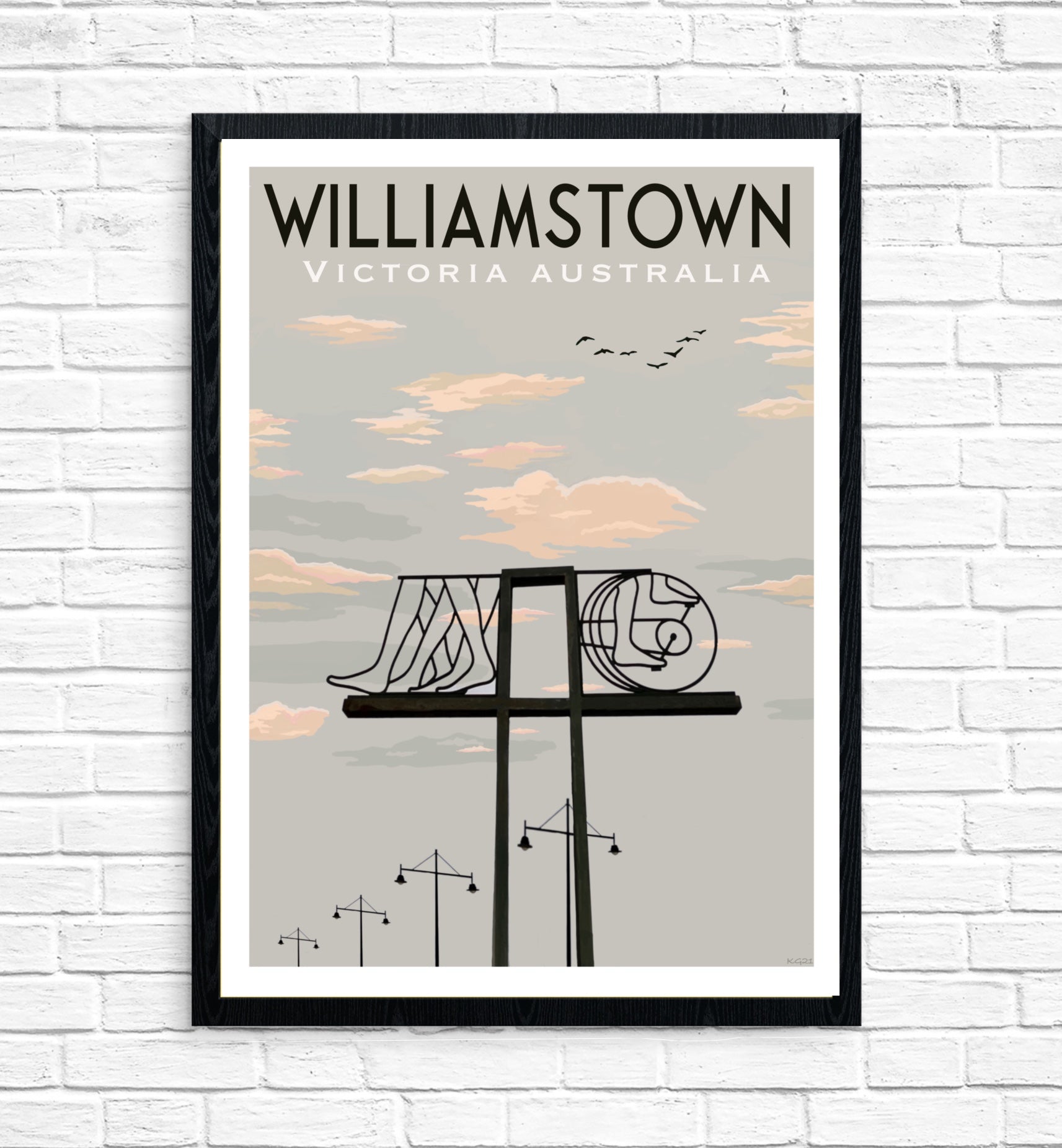 Vintage Poster - Williamstown Beach Promenade