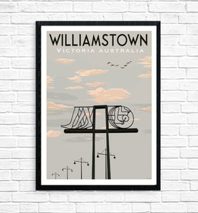 Vintage Poster - Williamstown Beach Promenade