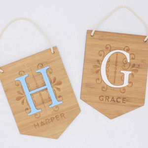 Personalised Bamboo Hanging Name Plaque *AVAILABLE TO ORDER ONLY*