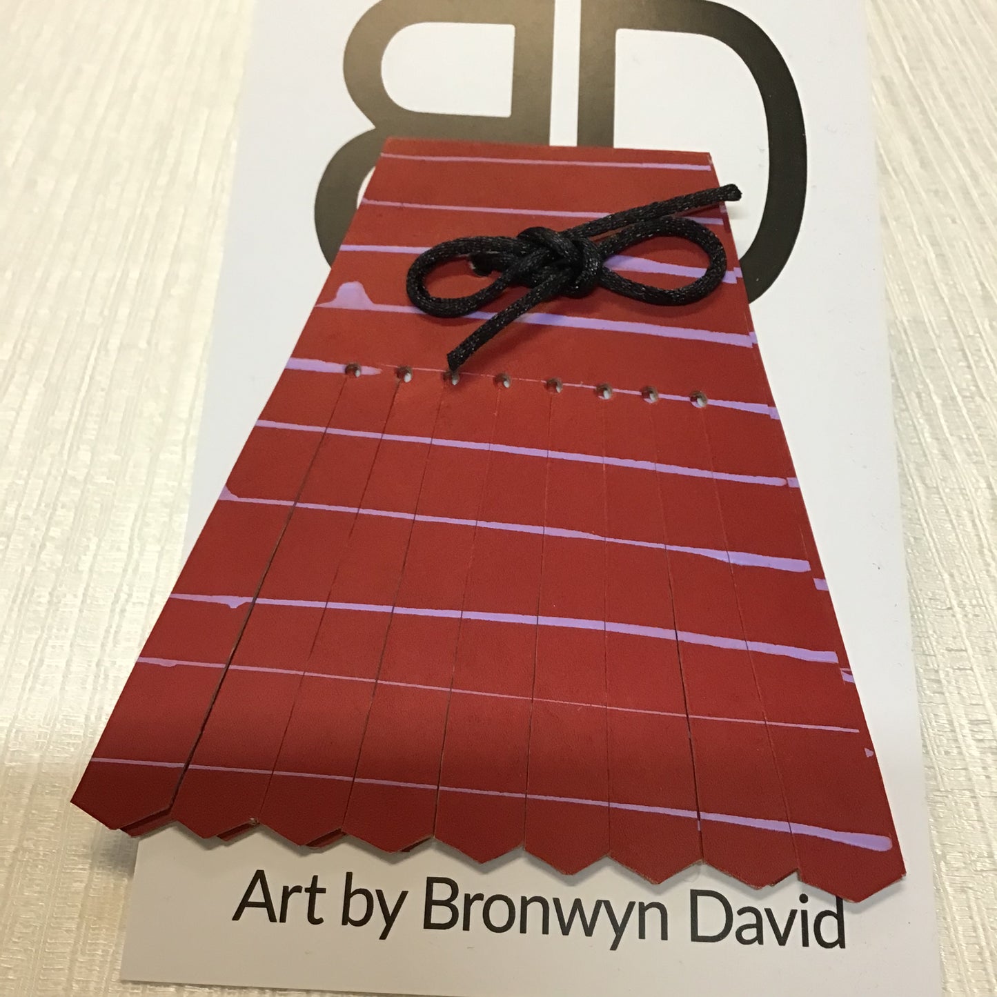 Hand painted leather, faux-leather, perspex & vinyl Shoe Tassel Fringe