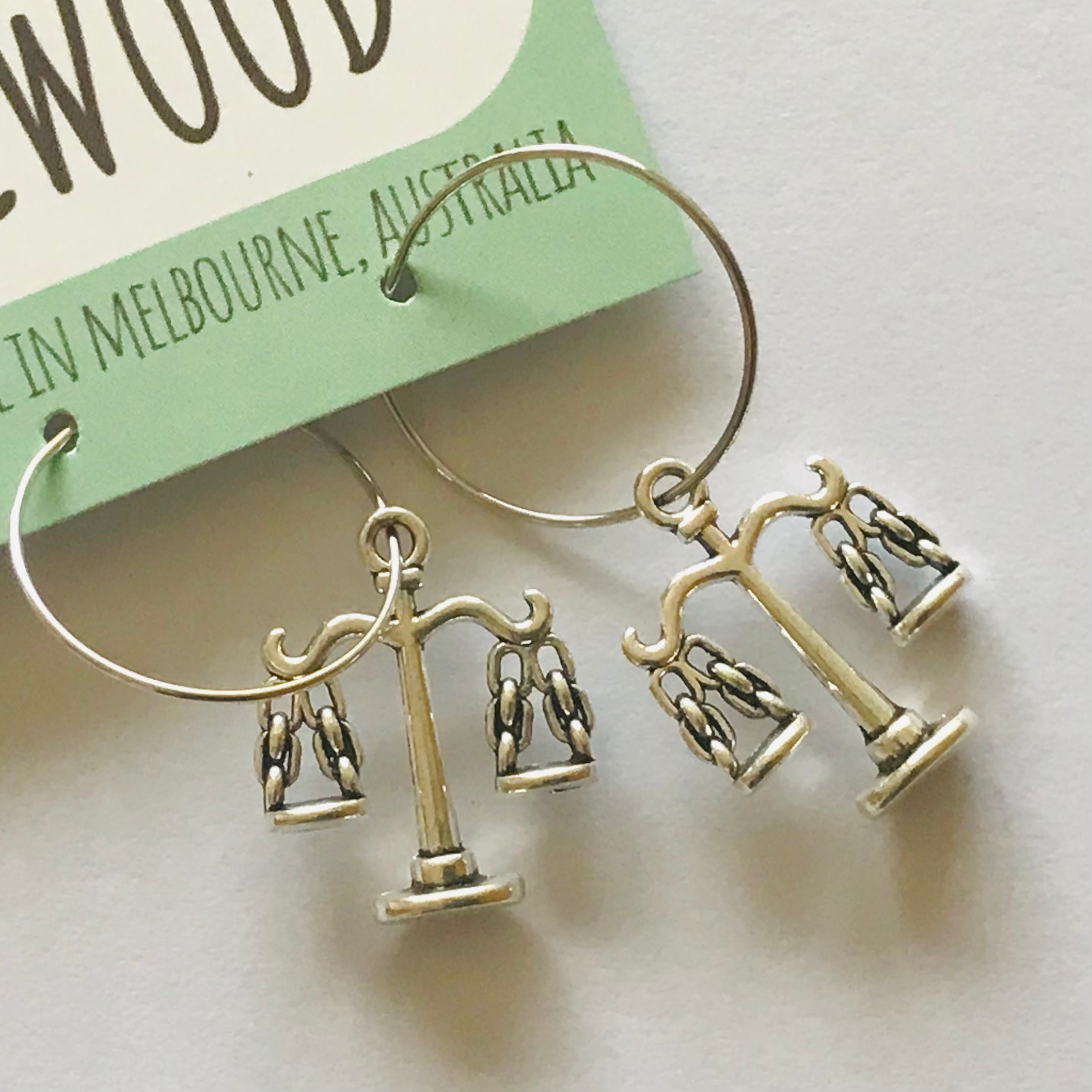 Novelty Charm Hoop Earrings