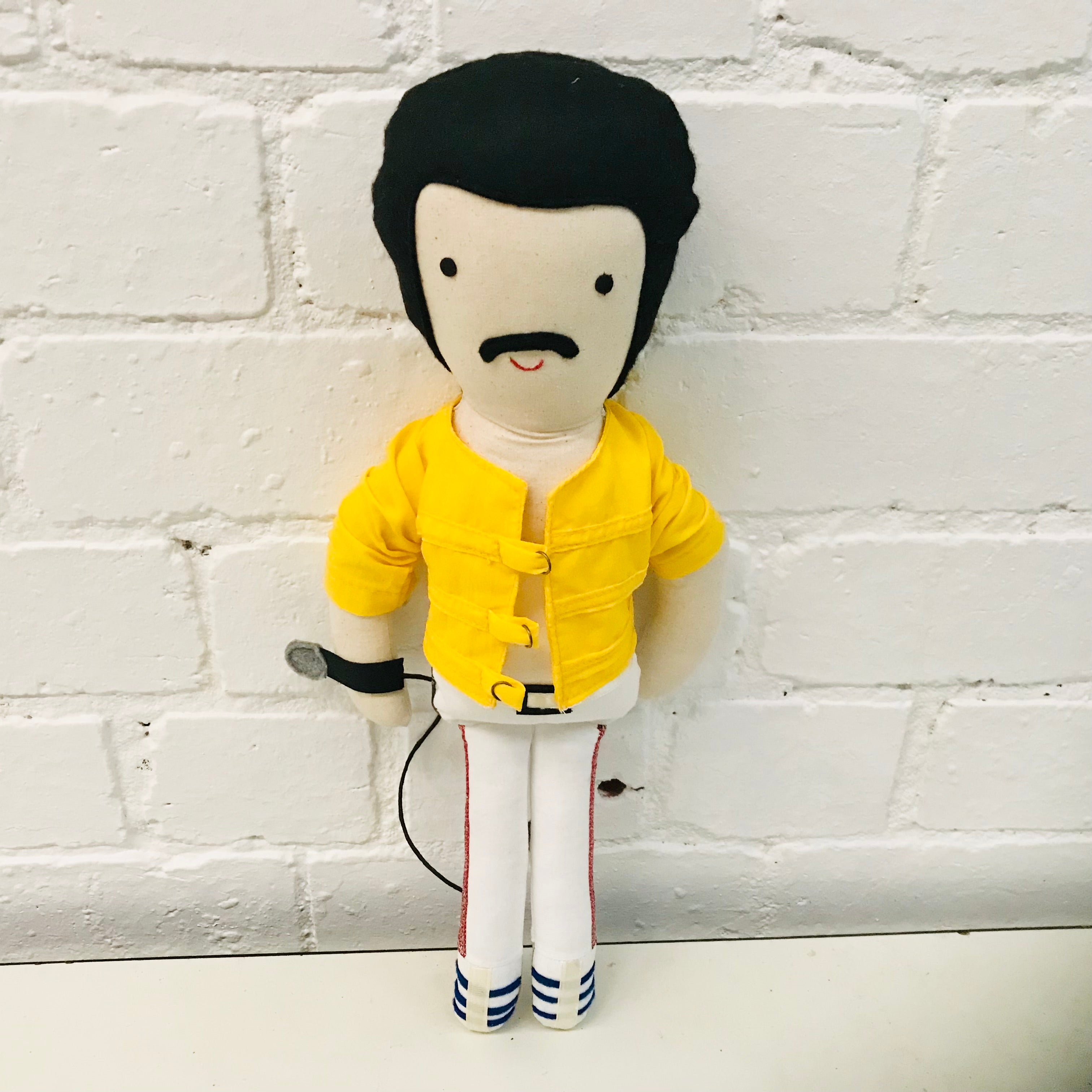 Freddie Mercury from Queen Cloth Doll