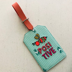 Hand Embroidered Bead Detail Luggage Tags
