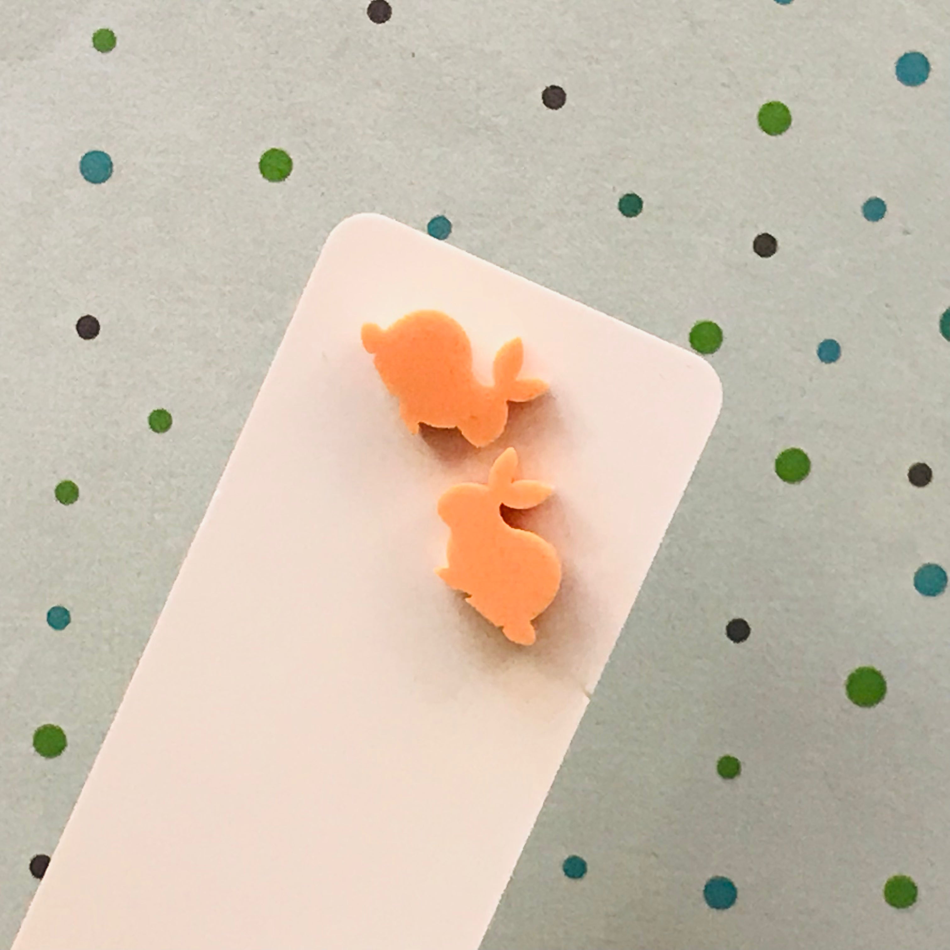 Novelty Studs Earrings - Graphic Acrylic