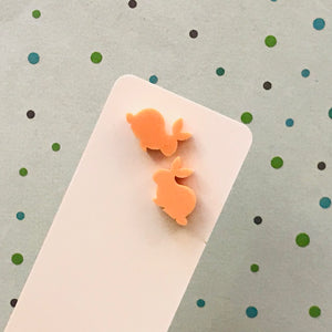 Novelty Studs Earrings - Graphic Acrylic